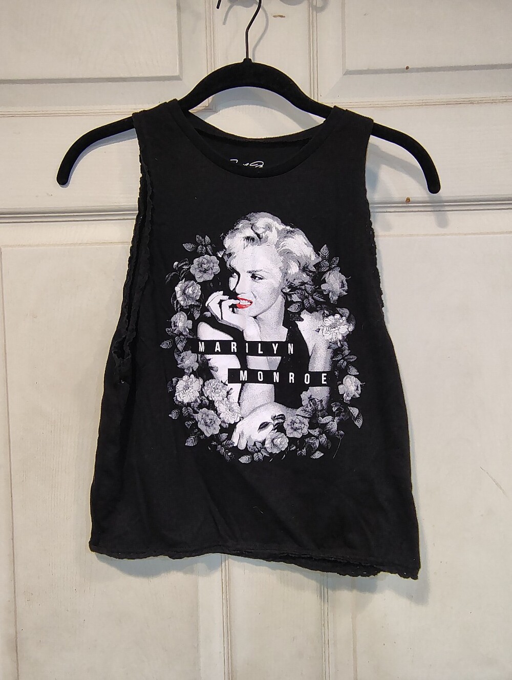 Marilyn Monroe Size S Black Graphic Tank Top